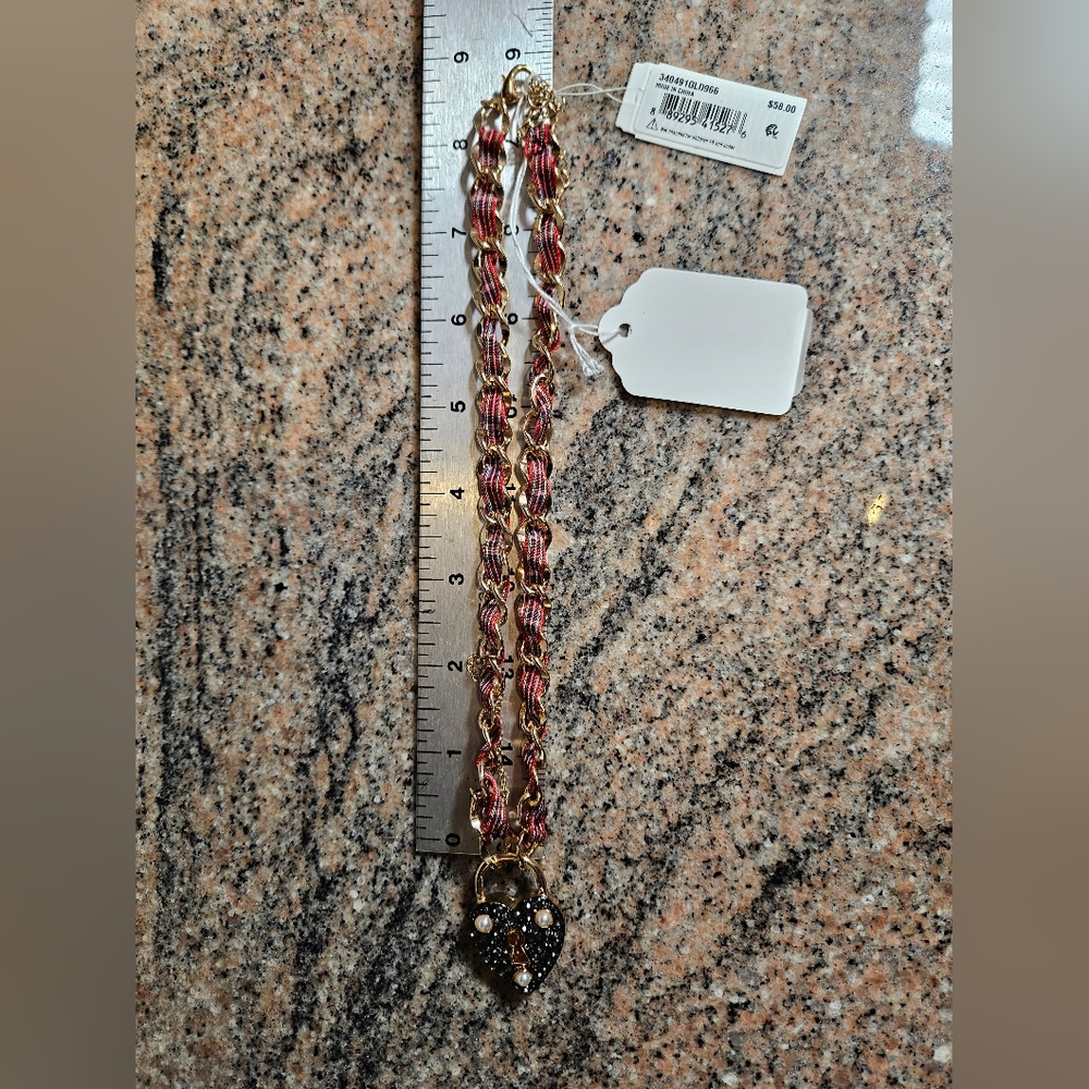 Betsey Johnson Lock & Key Necklace - Picture 7 of 7